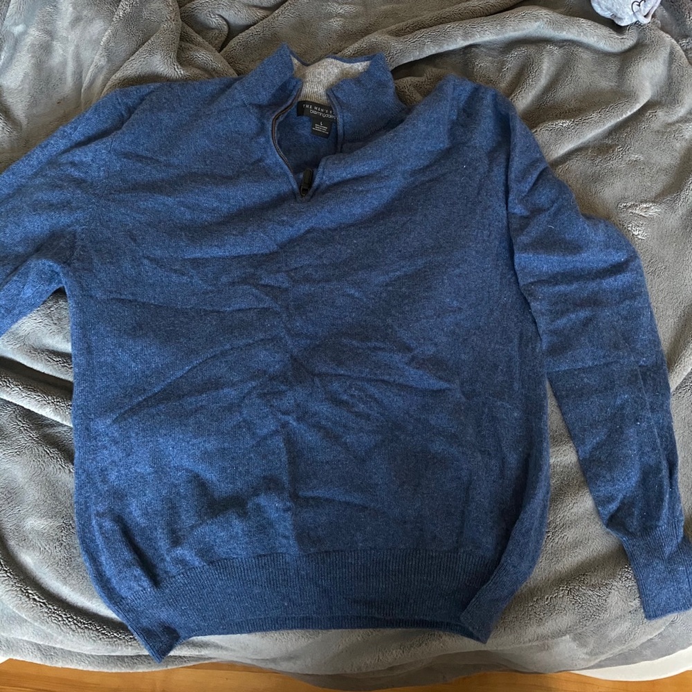 Cashmere Bloomingdales Quarter-zip sweater